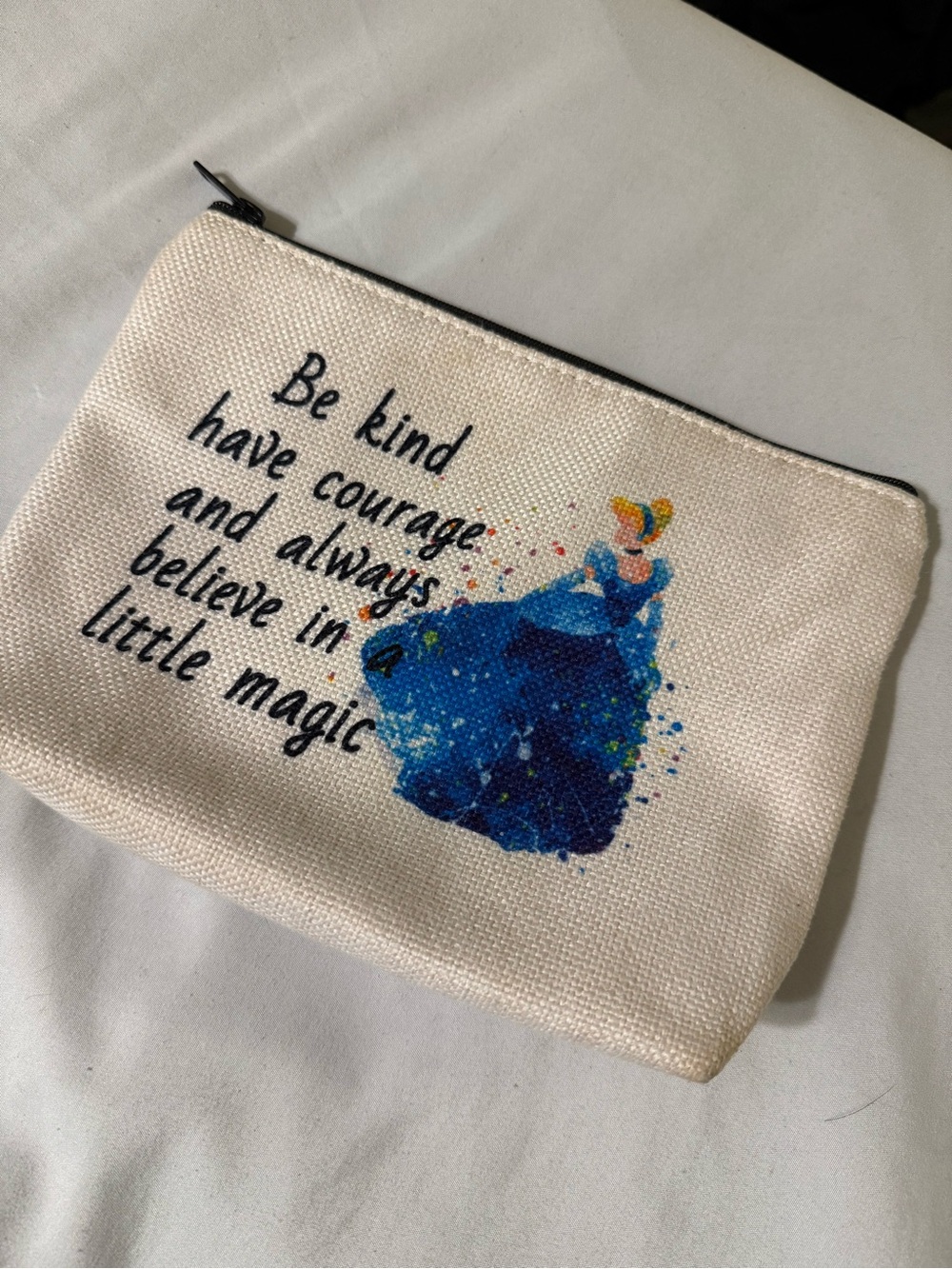 Cinderella Canvas Cosmetic Pouch